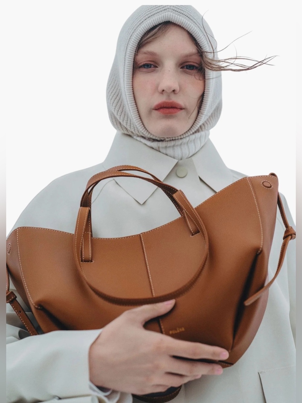 Polene Cyme bag Polène leather tote - Picture 2 of 9